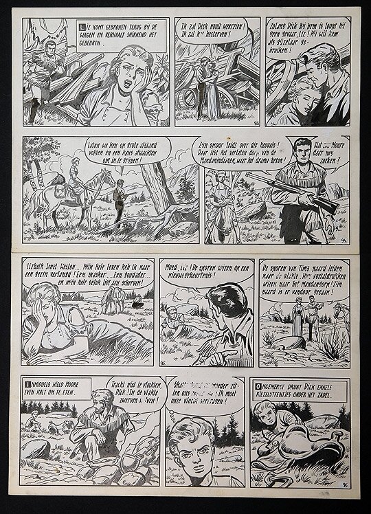 Karl May par Willy Vandersteen - Planche originale