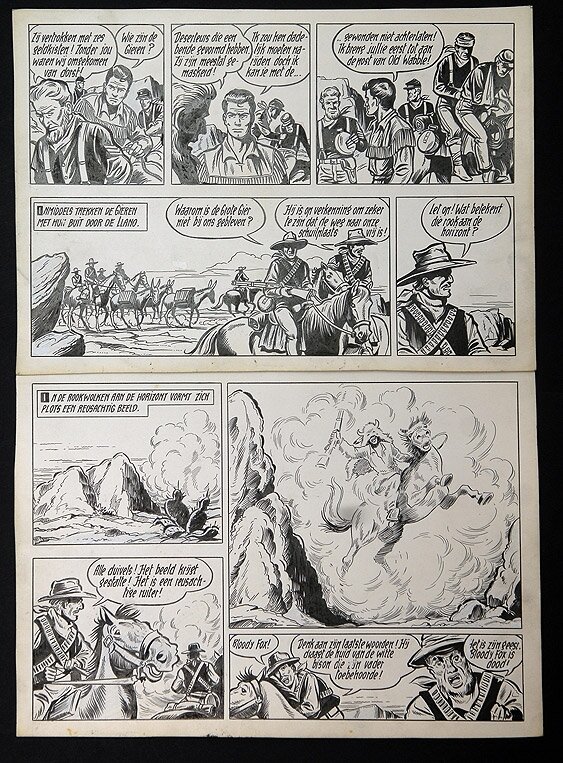 Karl May par Willy Vandersteen - Planche originale