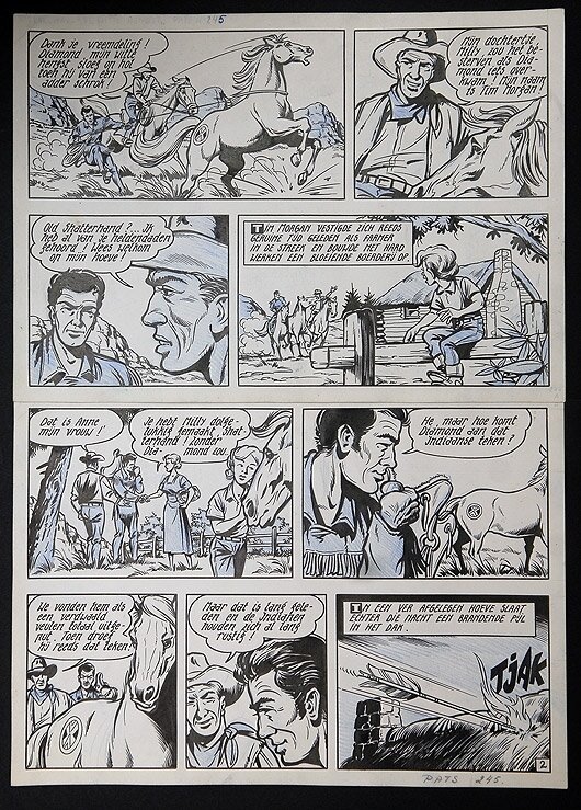 Karl May par Willy Vandersteen - Planche originale