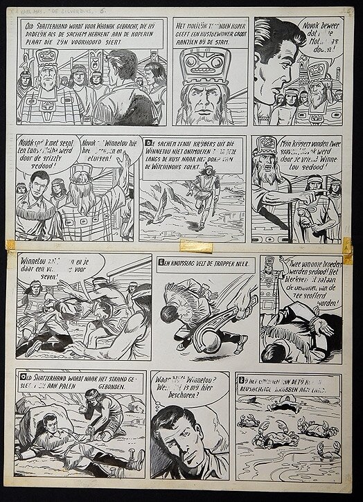 Karl May par Willy Vandersteen - Planche originale