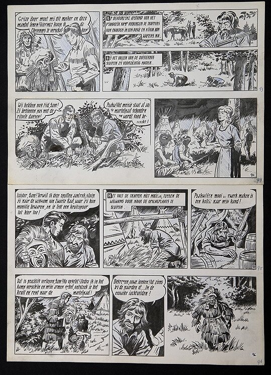 Karl May par Willy Vandersteen - Planche originale