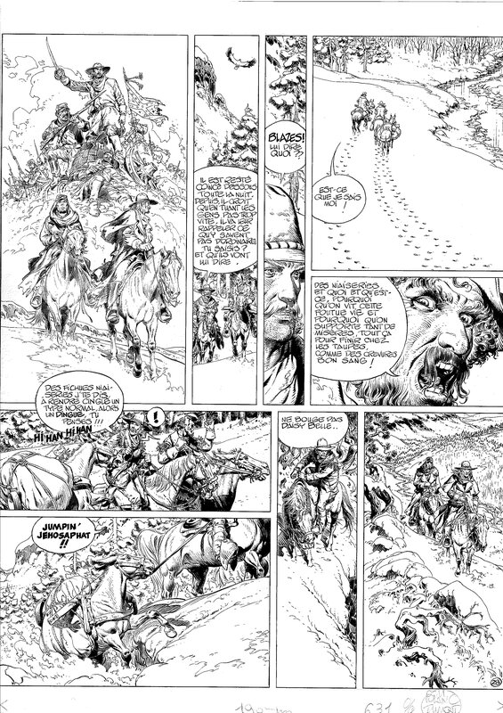 Michel Blanc-Dumont, Jonathan Cartland Les survivants de l´ ombre,  page 28 - Planche originale