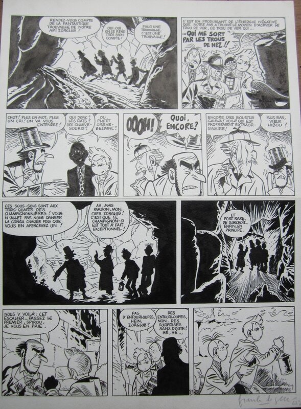 Frank Le Gall, Une aventure de Spirou et Fantasio : les marais du temps - Comic Strip