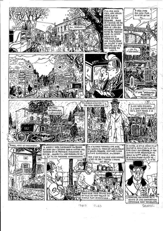 Didier Savard, Dick Hérisson album 11 L´ araignée pourpre page 43 - Comic Strip
