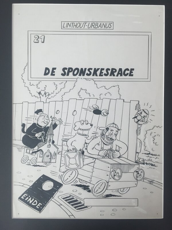 De sponskesrace par Willy Linthout - Couverture originale