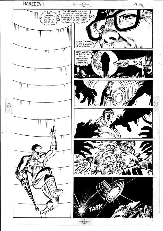 Frank Miller, Klaus Janson, Daredevil 180, page 9 (11) - Planche originale