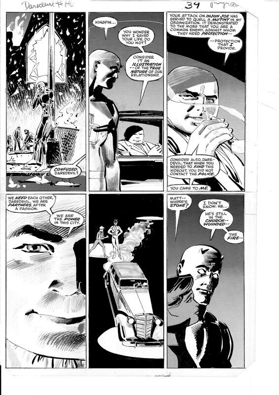 Frank Miller, Klaus Janson, Daredevil 190, page 33 (39) - Planche originale
