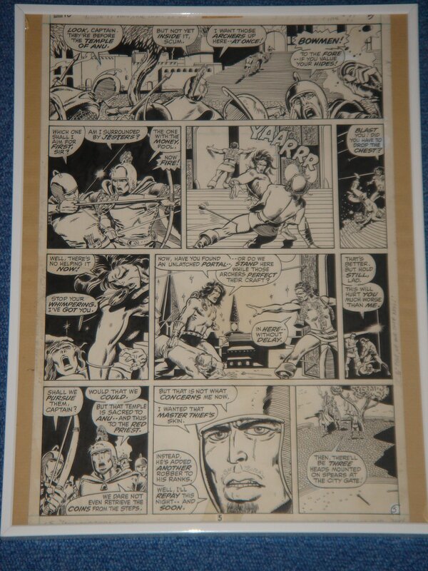 Conan the barbarian par Barry Windsor-Smith, Sal Buscema, Roy Thomas - Planche originale