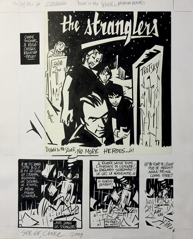 The stranglers par Serge Clerc - Planche originale