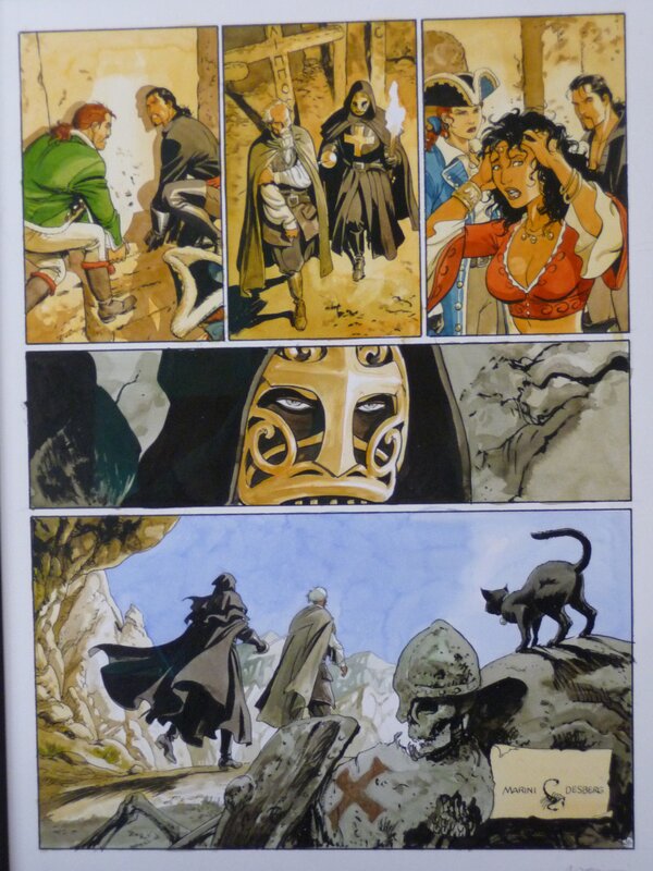 Enrico Marini, Le scorpion T5 planche 46 - Planche originale