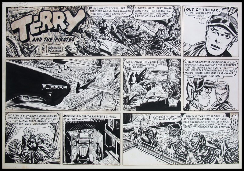 1948 - Wunder : Terry et les pirates - Planche originale