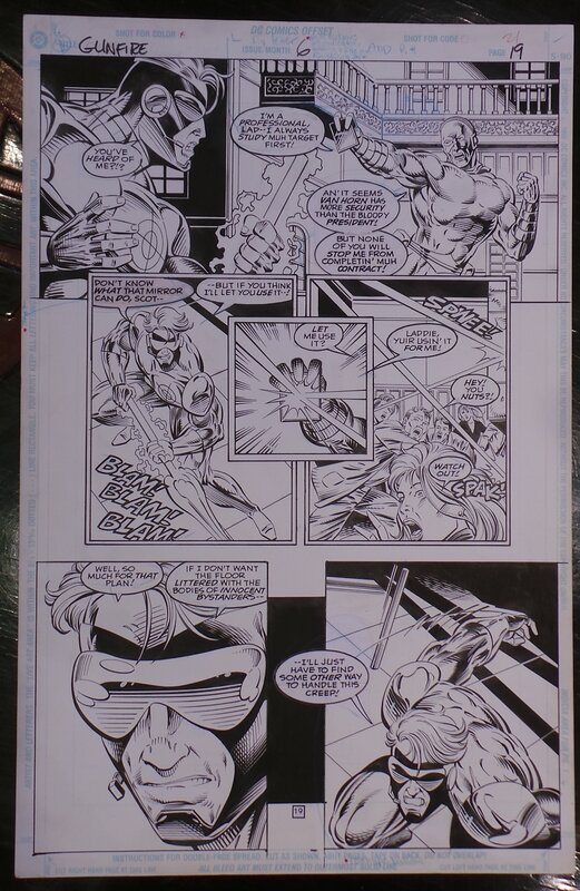 Brian Garvey, Ed Benes, Len Wein, Gunfire 6 planche 19 - Comic Strip