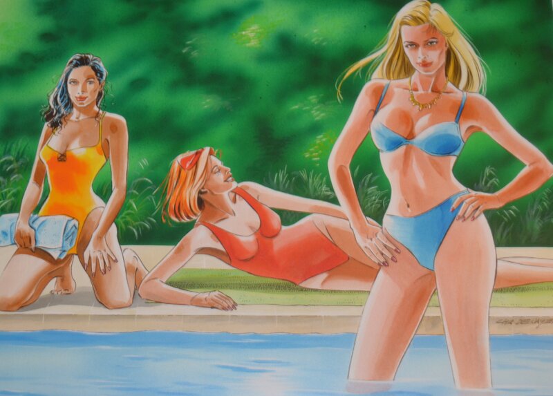Christian Denayer, Illustration High school generation - Original Illustration