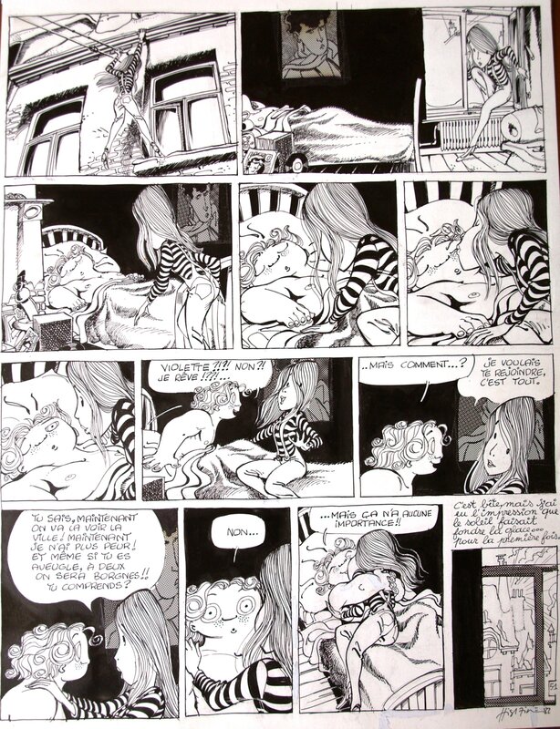 Bernard Hislaire, Bidouille et Violette -Tome#3 - La reine des glaces - Planche originale