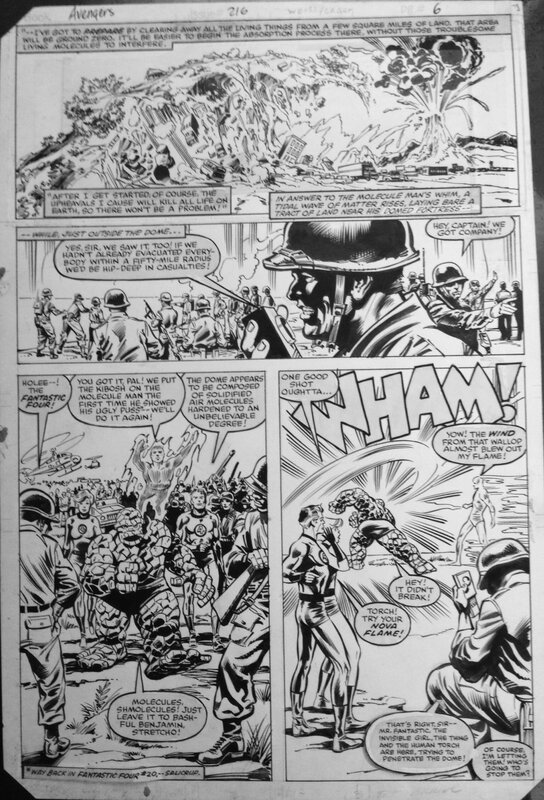 Avengers #216 par Alan Weiss, Dan Green - Planche originale