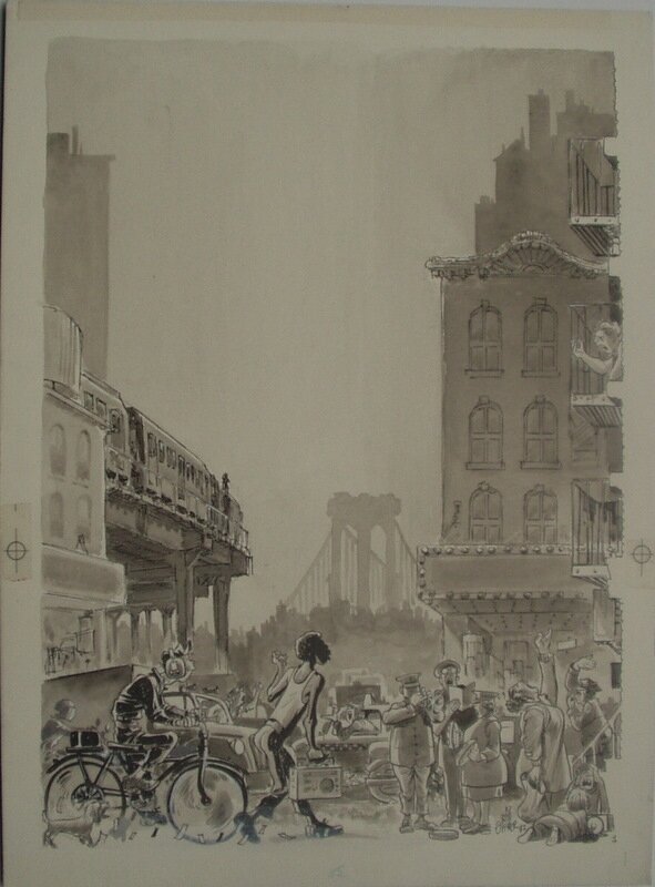 Will Eisner, 1982 NY the big city - Planche originale