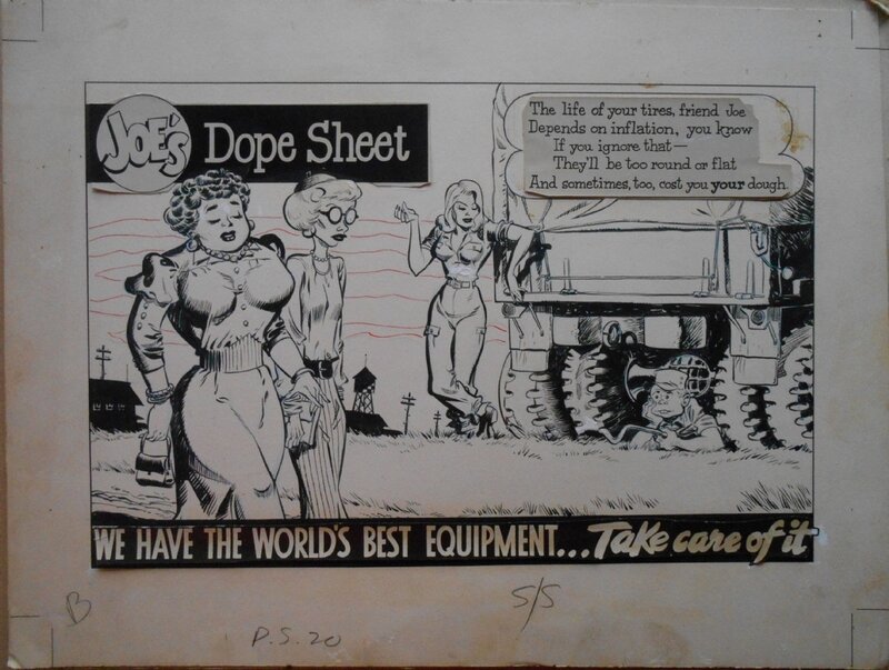 Will Eisner, Joe Dope sheet - 1954 - Planche originale