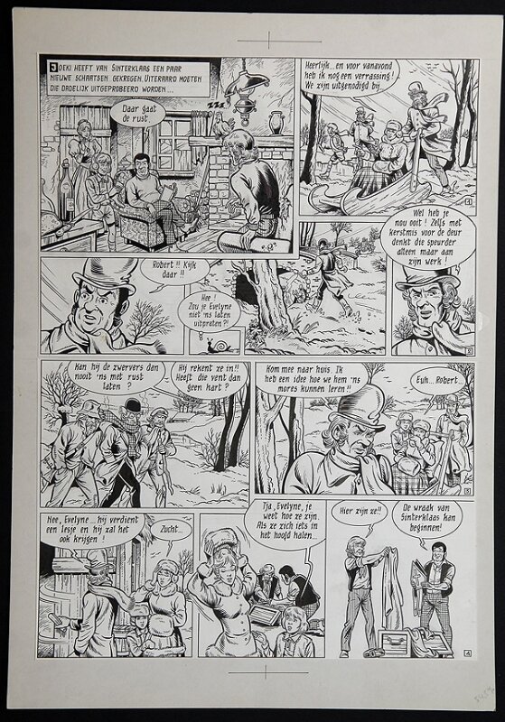 Robert en Bertrand par Ron Van Riet - Planche originale