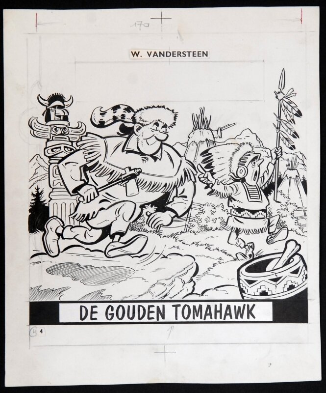De gouden tomahawk by Willy Vandersteen - Original Cover