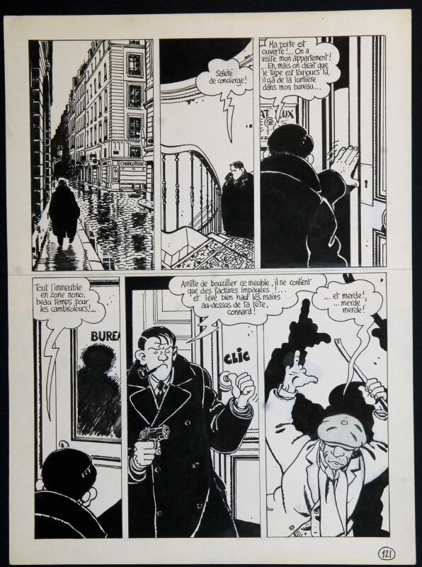Nestor Burma par Jacques Tardi - Planche originale