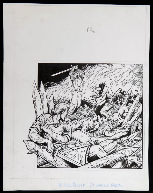 Willy Vandersteen, Karel Biddeloo, Cover De laatste droom - Couverture originale