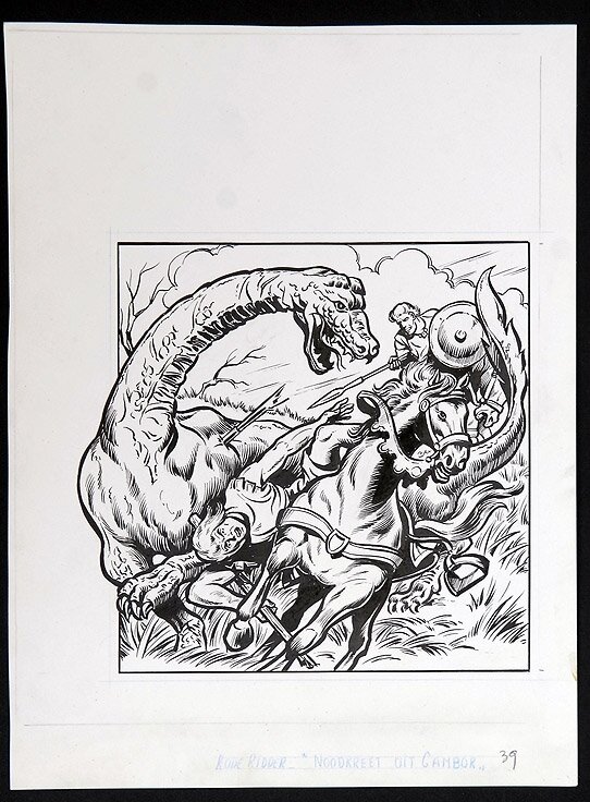 De Rode Ridder by Willy Vandersteen - Original Cover