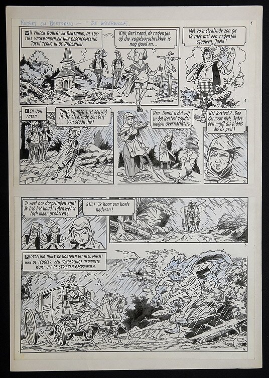 Willy Vandersteen, Robert en Bertrand 8 - De weerwolf - Comic Strip