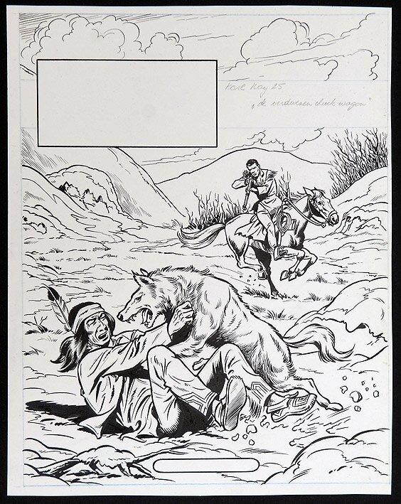 Karl May par Willy Vandersteen - Couverture originale