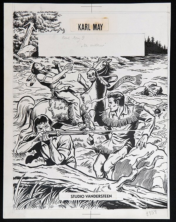 Karl May by Willy Vandersteen - Original Cover