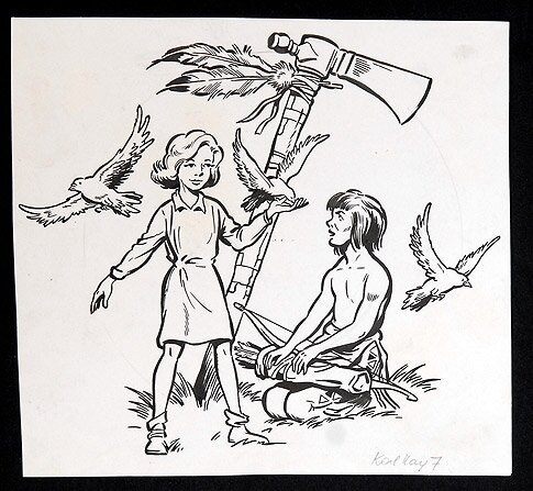 Karl May by Willy Vandersteen - Original Cover