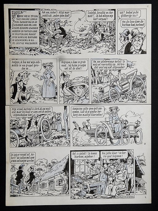 Willy Vandersteen, Robert en Bertrand 1 - Mysterie op Rozendael - Comic Strip