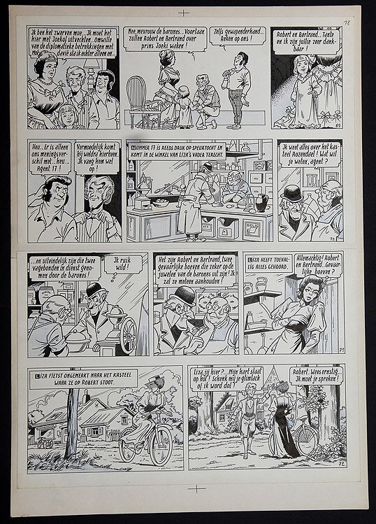 Willy Vandersteen, Robert en Bertrand 1 - Mysterie op Rozendael - Comic Strip