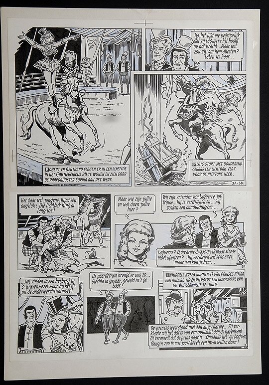 Willy Vandersteen, Robert en Bertrand 11 - De groene draak - Comic Strip