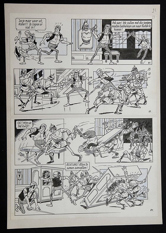 Willy Vandersteen, Robert en Bertrand 13 - Geheim document - Comic Strip