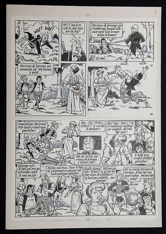 Willy Vandersteen, Robert en Bertrand 16 - Het geheim van Flodderzeel - Comic Strip