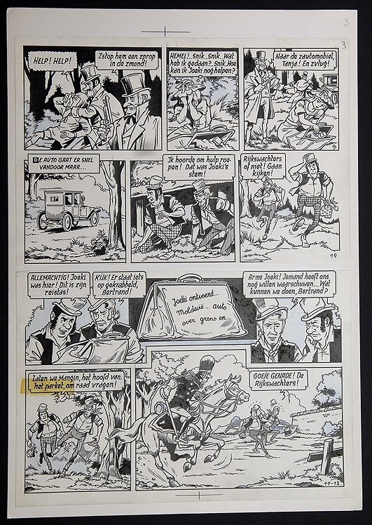 Willy Vandersteen, Robert en Bertrand 17 - Avontuur in Moldavië - Planche originale
