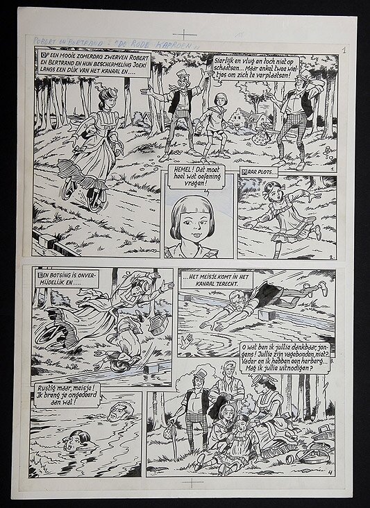 Willy Vandersteen, Robert en Bertrand 18 - De rode kaproen - Comic Strip