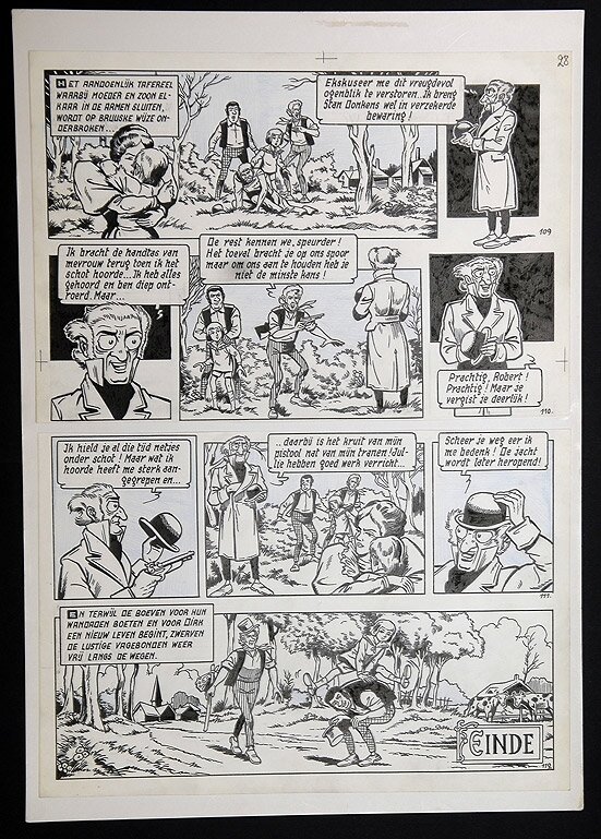 Willy Vandersteen, Robert en Bertrand 19 - De duistere machten - Comic Strip