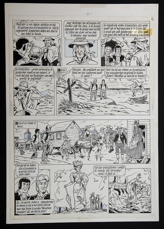 Willy Vandersteen, Robert en Bertrand 22 - Spoken in het zwin - Planche originale