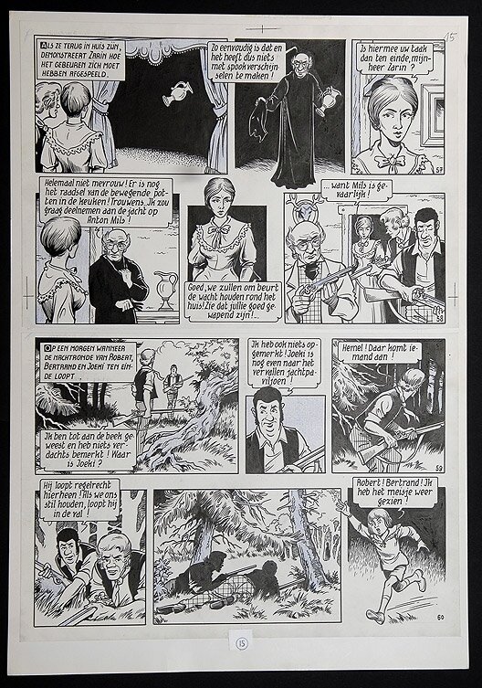 Willy Vandersteen, Robert en Bertrand 23 - Het spookhuis - Comic Strip