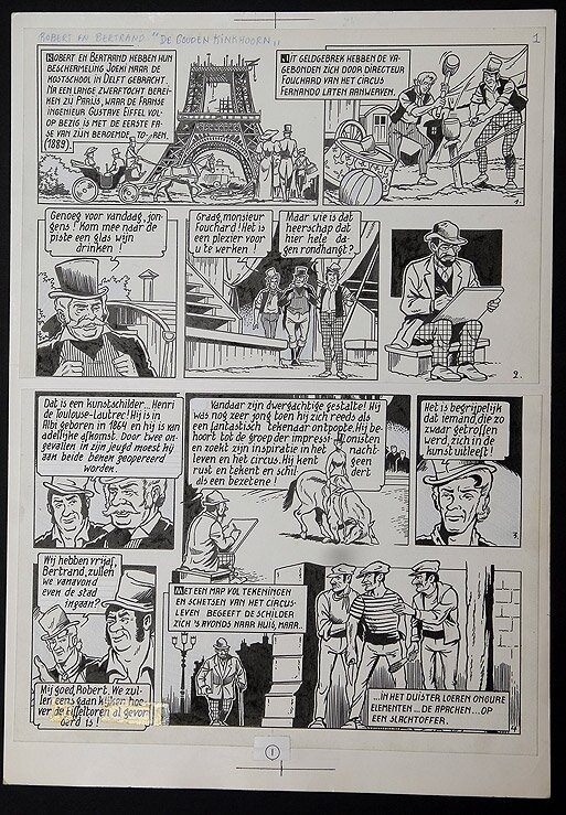 Willy Vandersteen, Robert en Bertrand 24 - De gouden kinkhoorn - Comic Strip