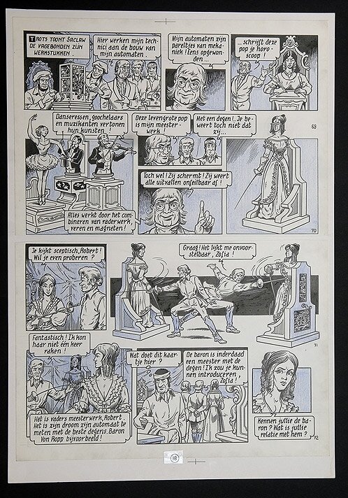 Willy Vandersteen, Robert en Bertrand 28 - Het duel - Planche originale