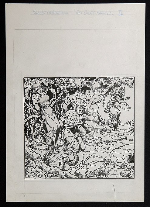 Robert en Bertrand by Willy Vandersteen - Original Cover