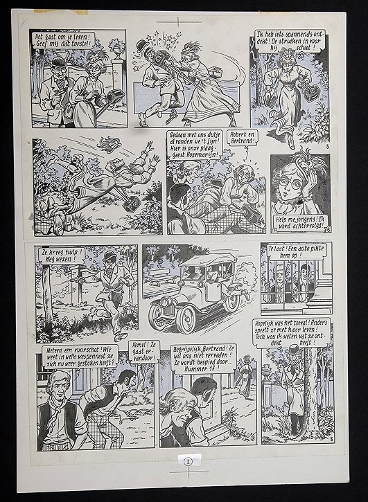 Willy Vandersteen, Robert en Bertrand 30 - De verdwenen fotografe - Planche originale