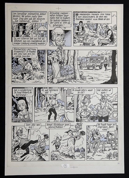 Willy Vandersteen, Robert en Bertrand 30 - De verdwenen fotografe - Planche originale