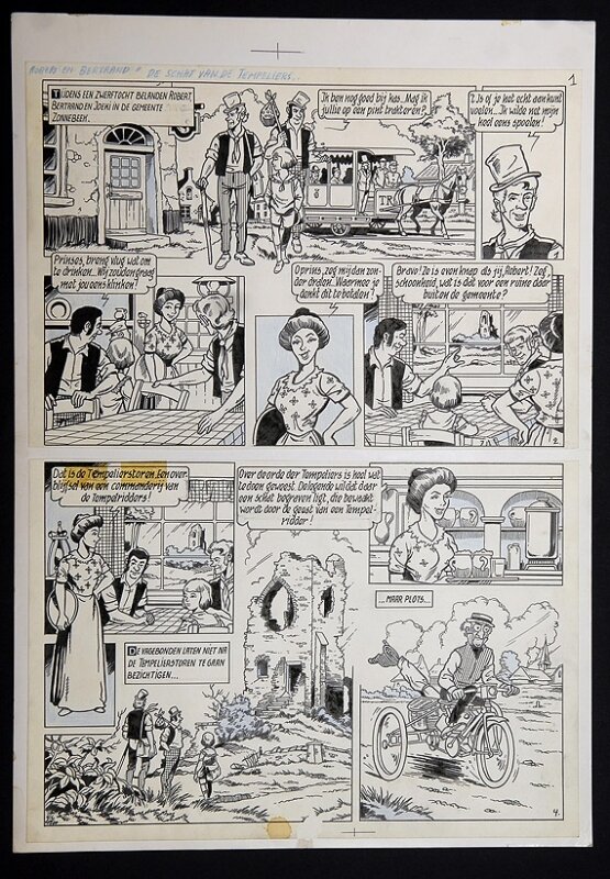 Willy Vandersteen, Robert en Bertrand 31 - De schat van de tempeliers - Comic Strip