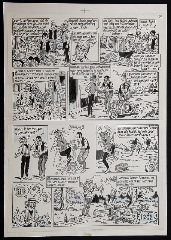 Willy Vandersteen, Robert en Bertrand 31 - De schat van de tempeliers - Planche originale