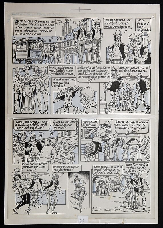Willy Vandersteen, Robert en Bertrand 35 - De hel van Solferino - Planche originale