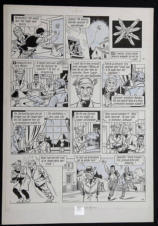 Willy Vandersteen, Robert en Bertrand 37 - De geheim van de Mont Blanc - Planche originale