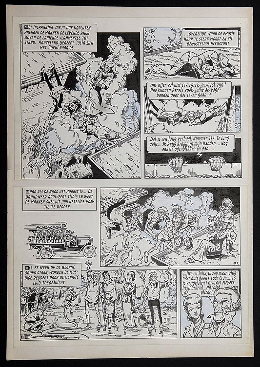 Willy Vandersteen, Robert en Bertrand 4 - De levende brug - Comic Strip